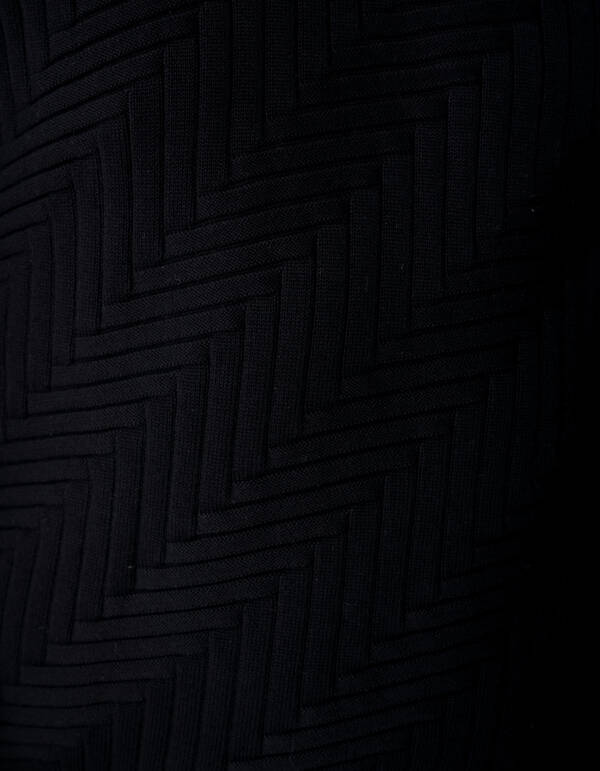 Strickpullover Struktur Schwarz SHOEBY MEN