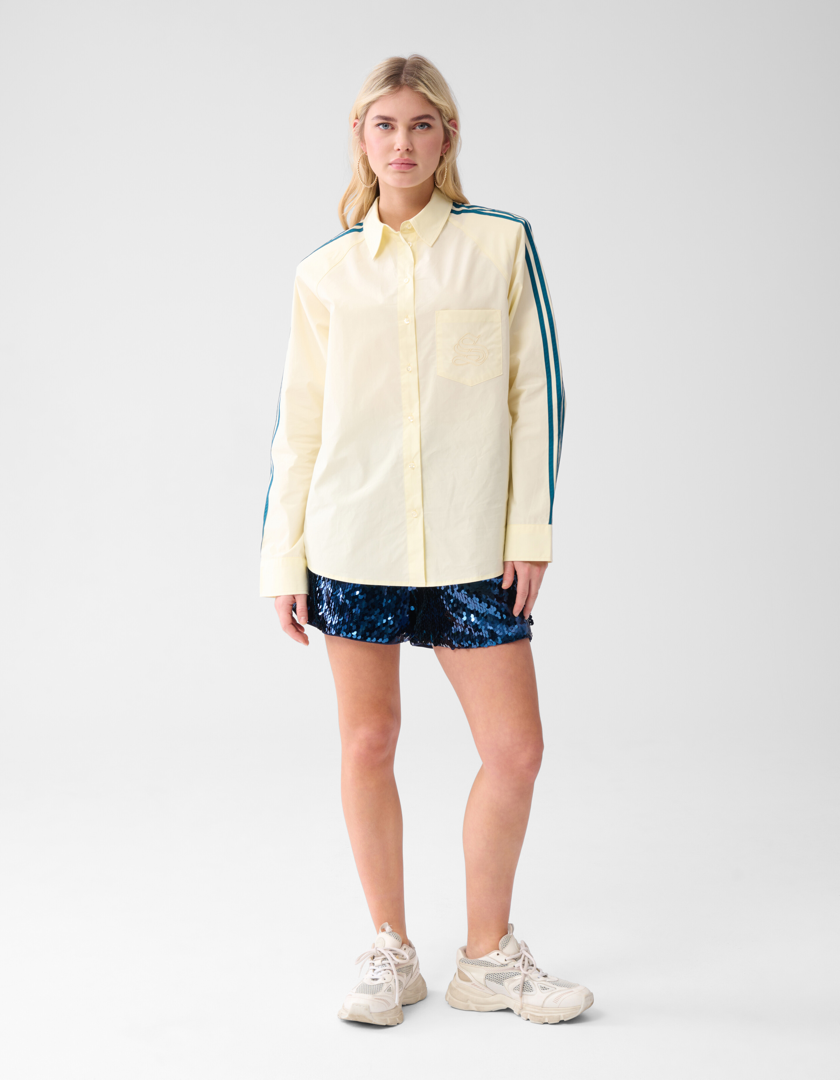 Pailletten Short Blau SHOEBY WOMEN