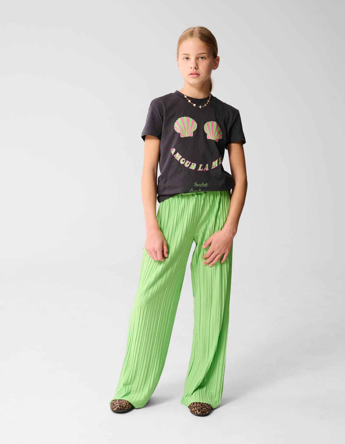 La Mer Artwork T-shirt Dunkelgrau SHOEBY GIRLS