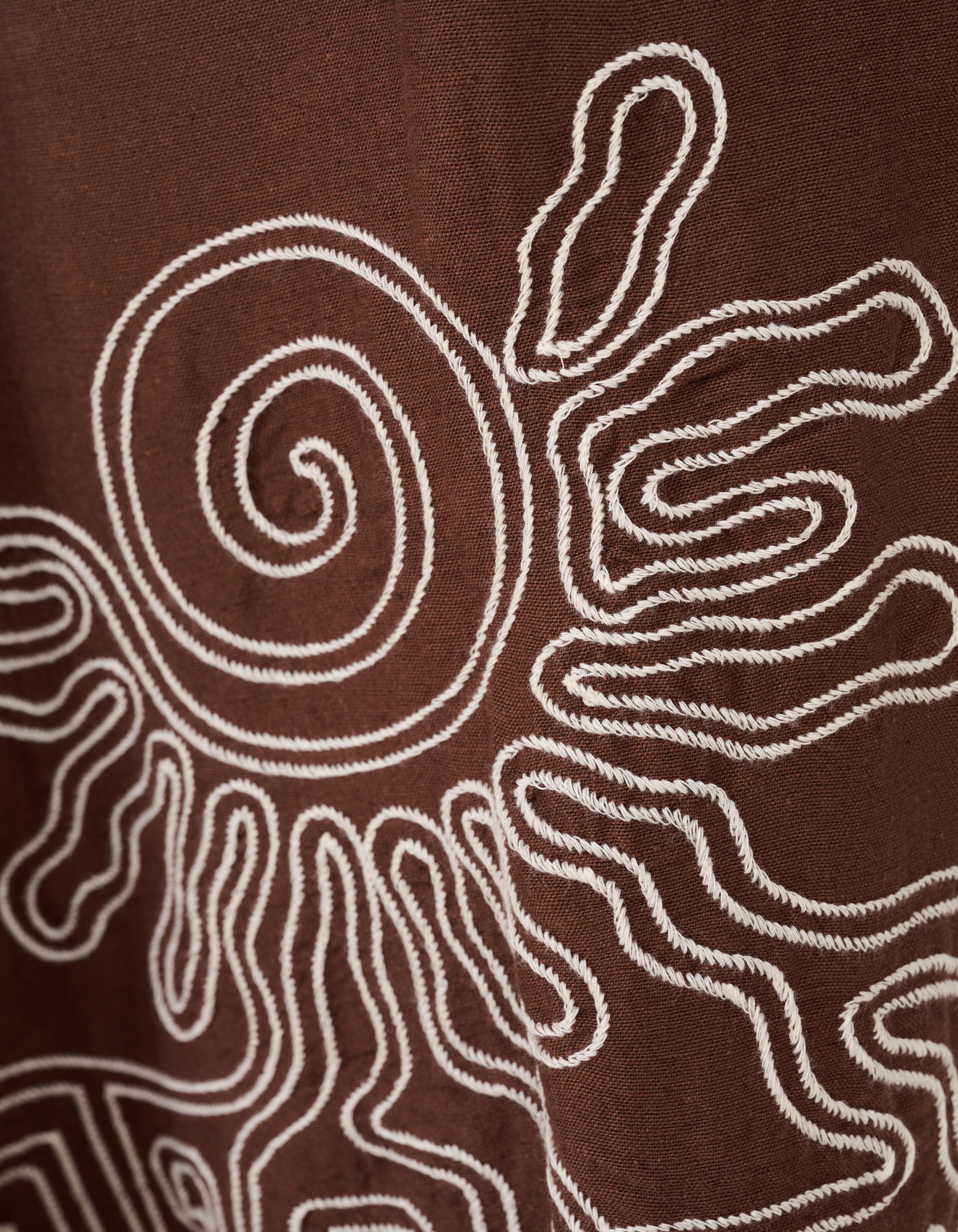 Bestickter Maxi-Rock Braun SHOEBY WOMEN