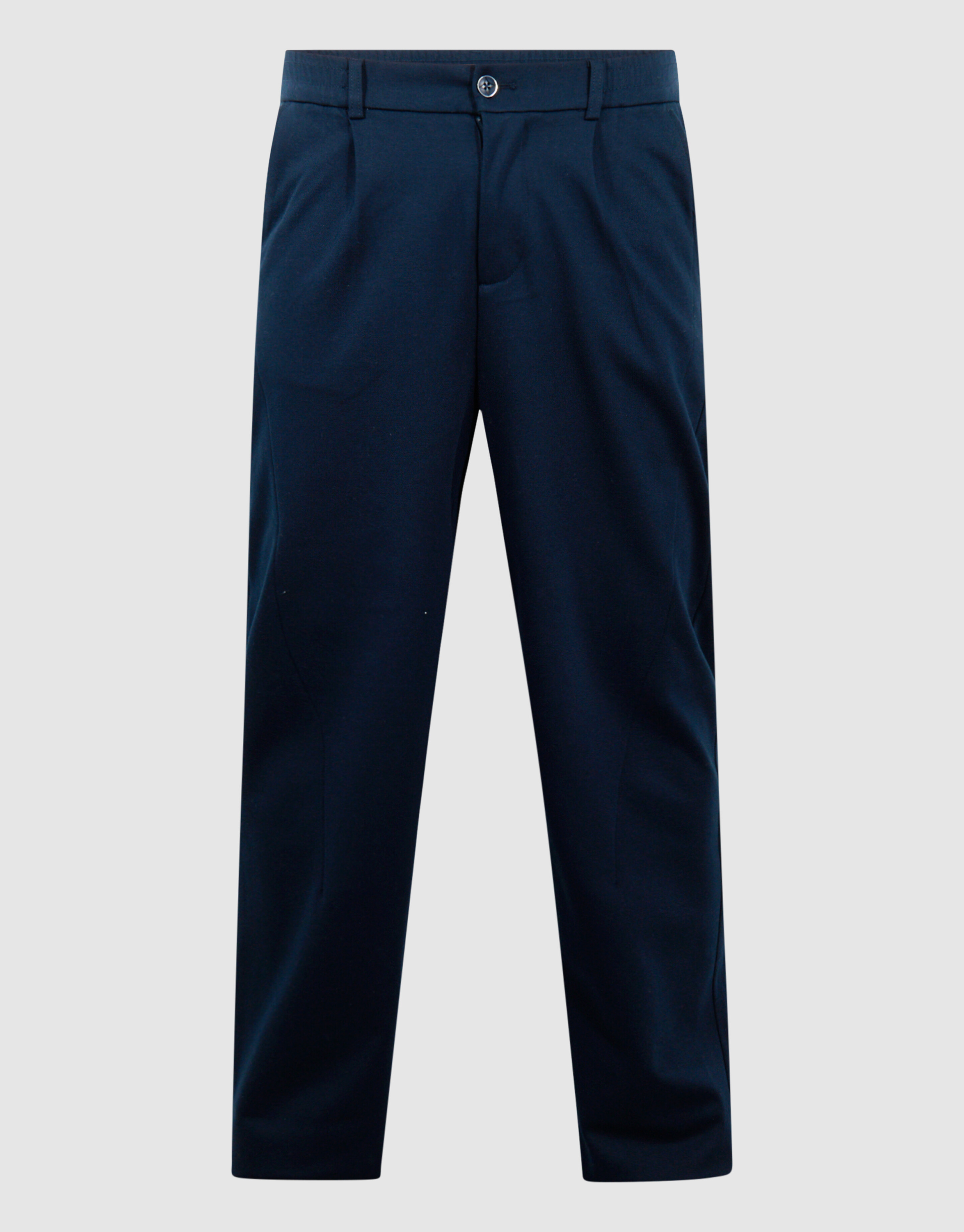 Faltenhose in regul&auml;rer Passform, dunkelblau SHOEBY MEN