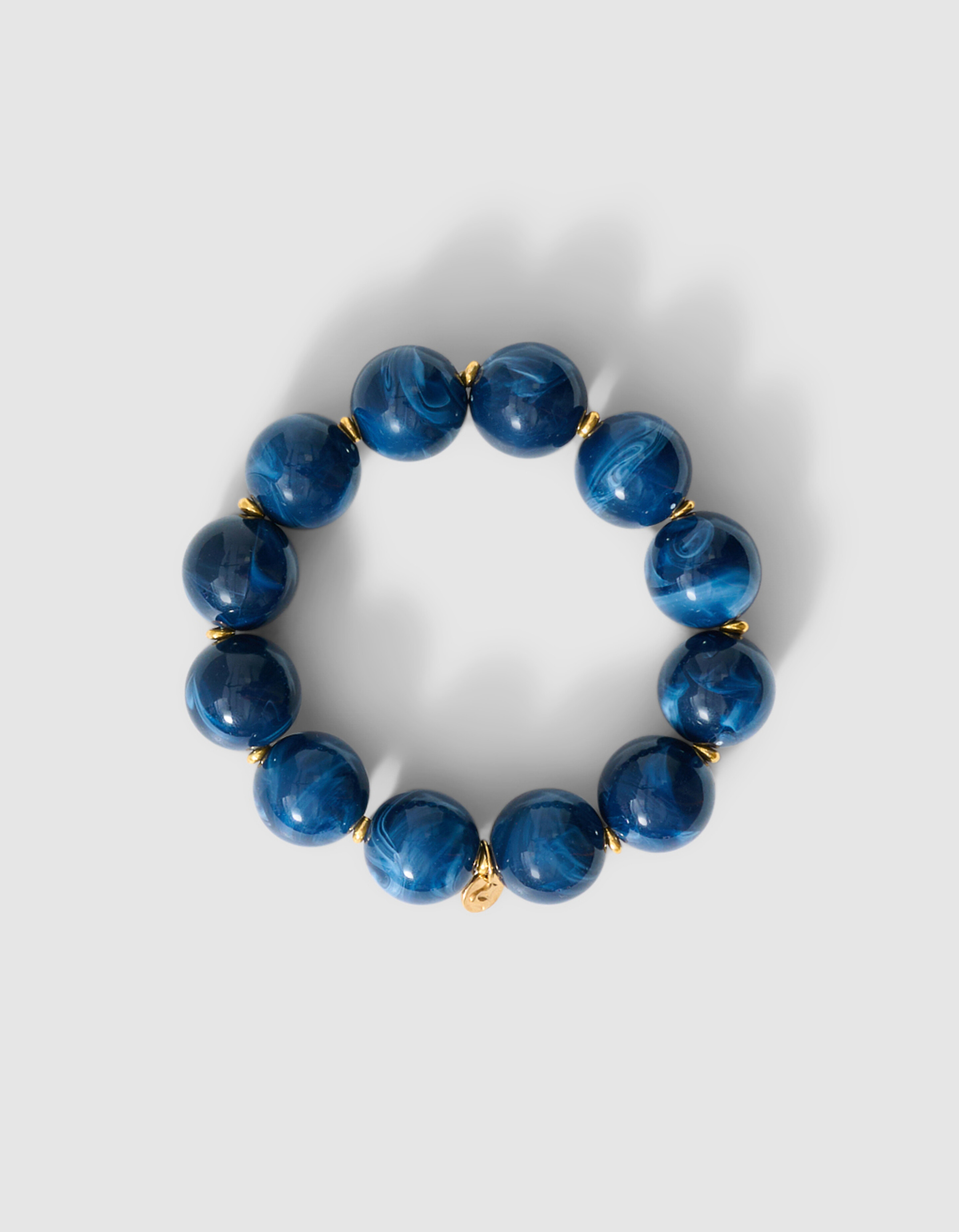 Perlenarmband Dunkelblau SHOEBY ACCESSOIRES