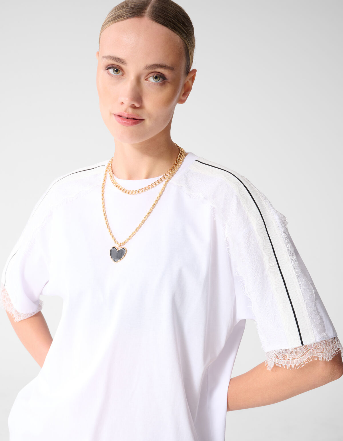 Vintage Layered Heart Halskette Gold SHOEBY ACCESSOIRES