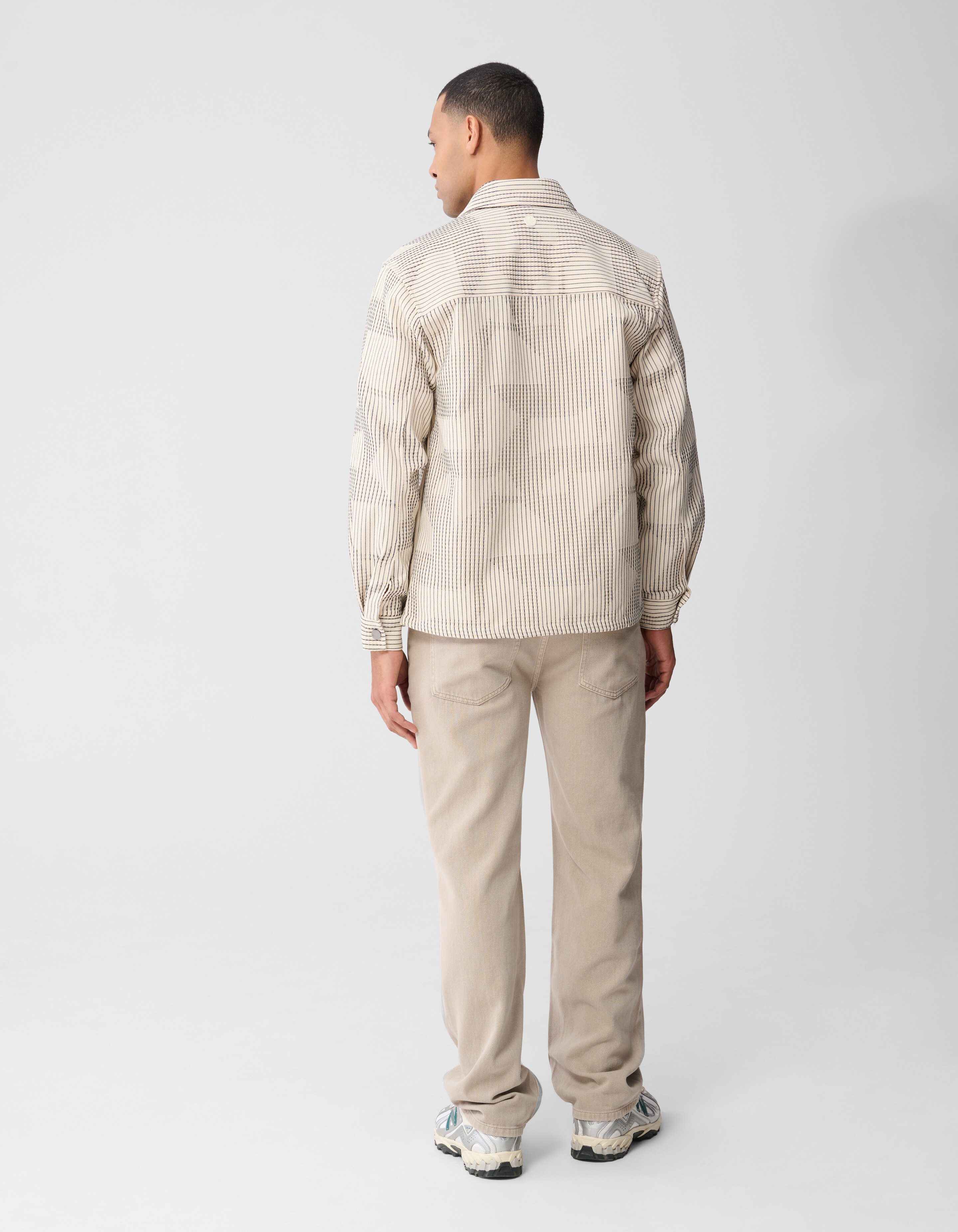 Waffle Camo Overshirt Gebrochen Wei&szlig; SHOEBY MEN