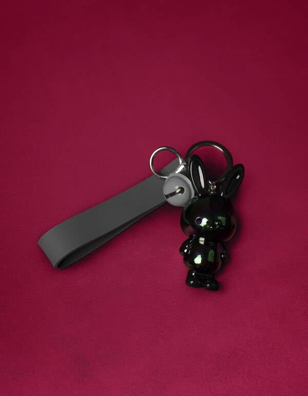 Hasen-Schl&uuml;sselanh&auml;nger, grau SHOEBY ACCESSOIRES