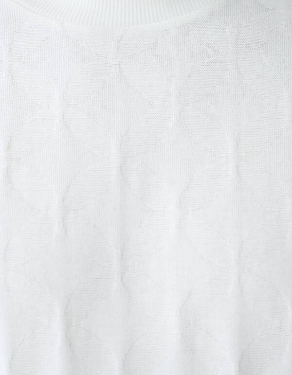 Jacquard Spark Logo T-Shirt Off-White SHOEBY MEN