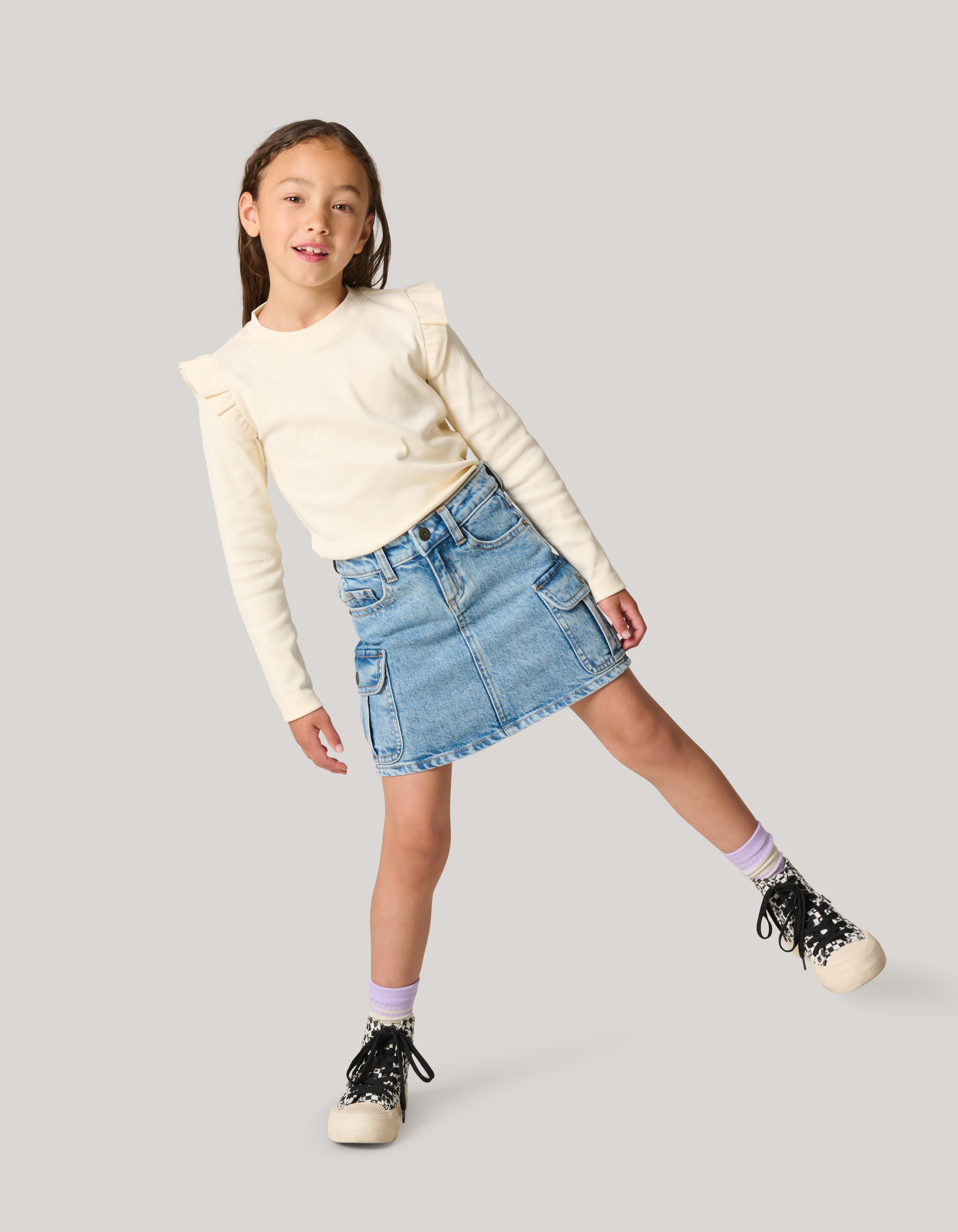 Denim Cargorock Blau SHOEBY GIRLS