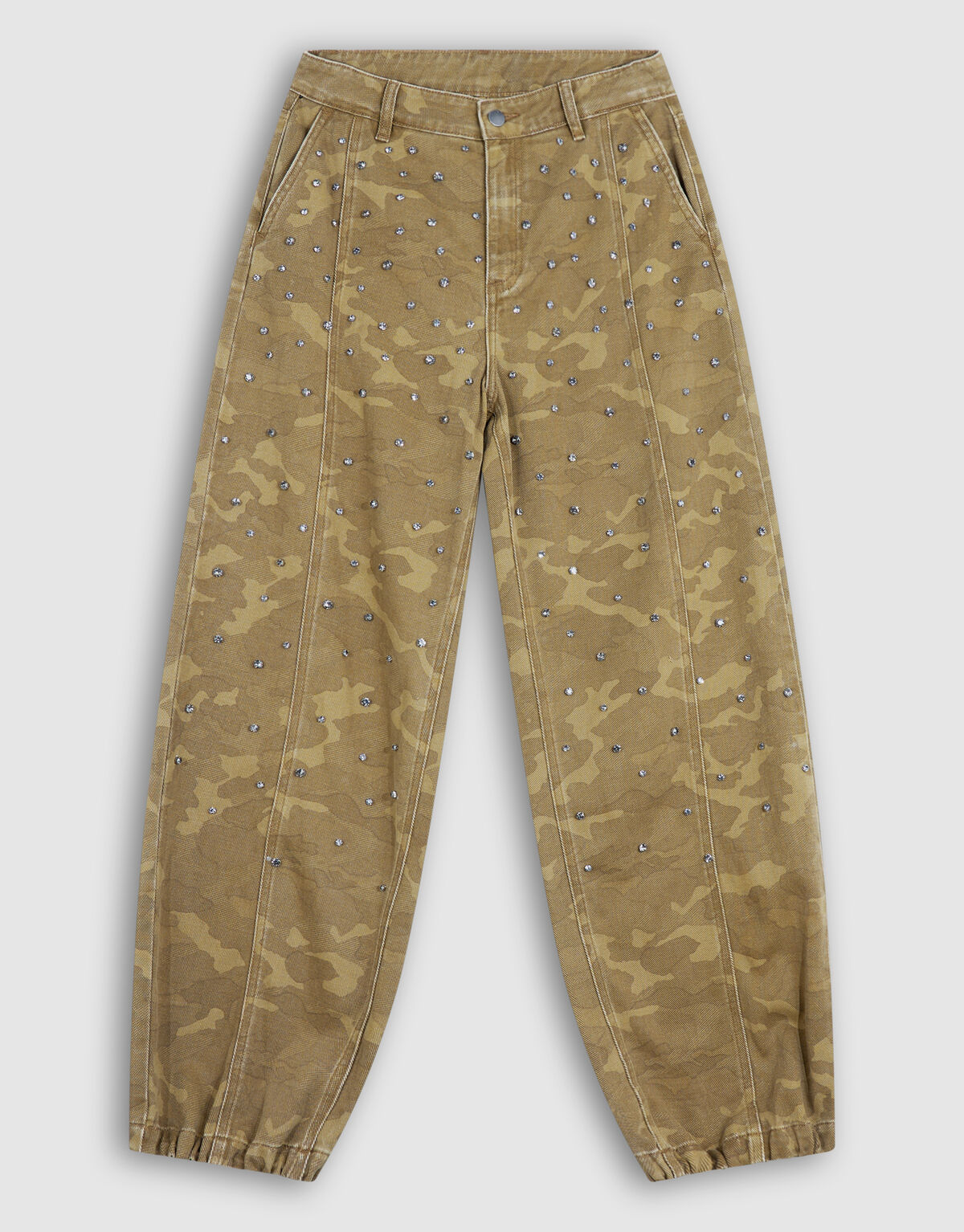 Camo Strass Jeans Khaki SHOEBY WOMEN