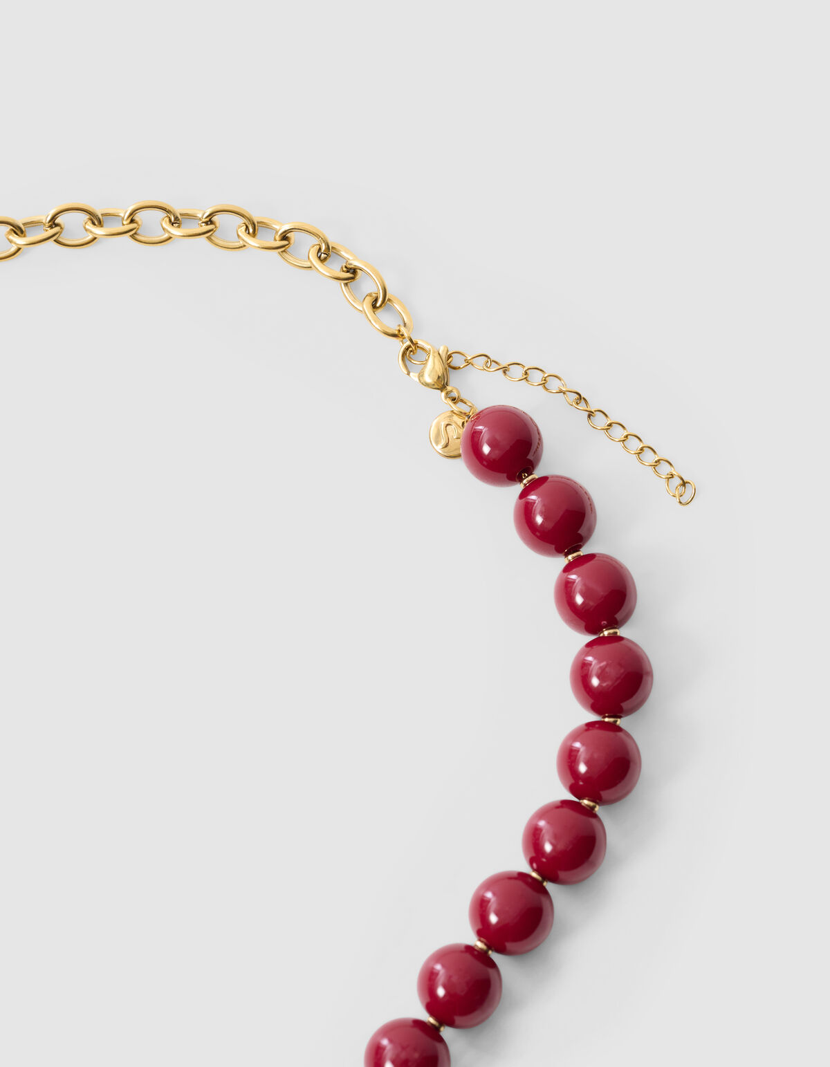 Perlenanh&auml;nger-Halskette, Dunkelrot SHOEBY ACCESSOIRES