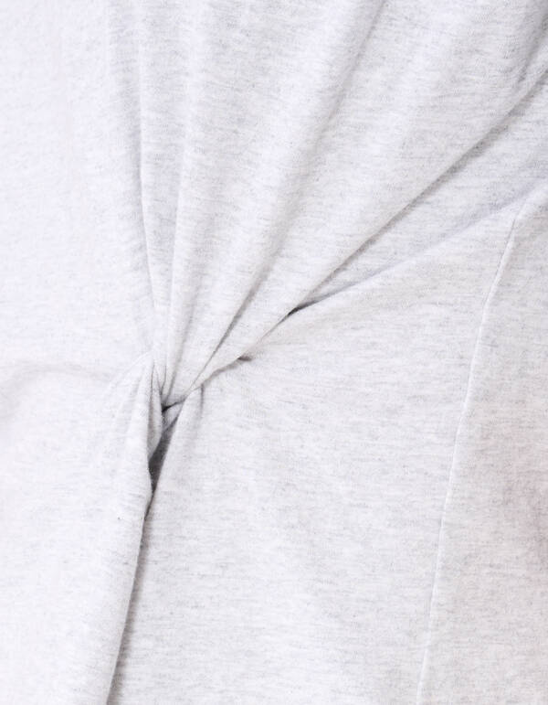 Oversized Knot T-Shirt Hellgrau Von Monica SHOEBY WOMEN