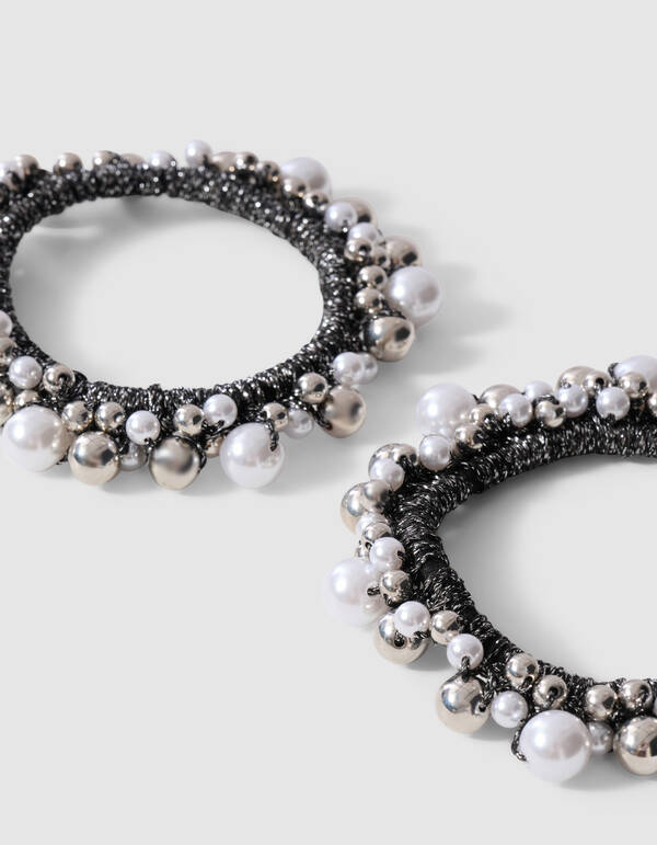 Pearl &Auml;rmelhalter Silber SHOEBY ACCESSOIRES