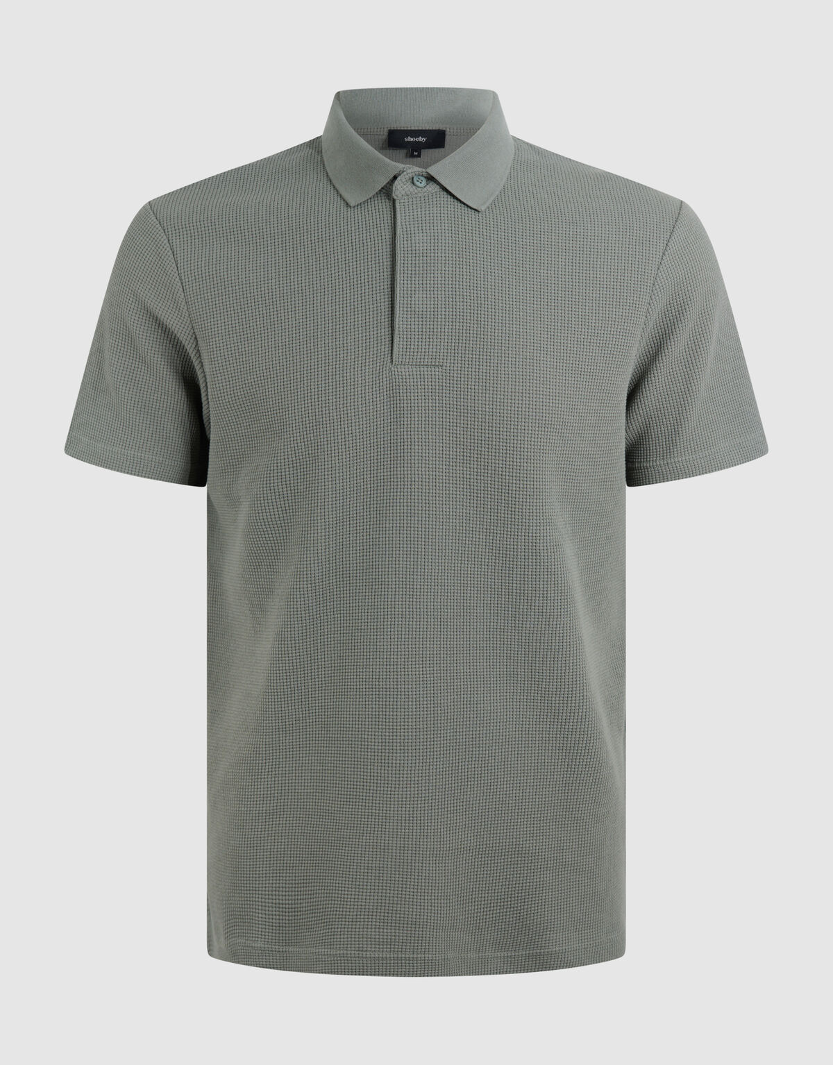 Struktur Jersey Polo Dunkelgrün SHOEBY MEN