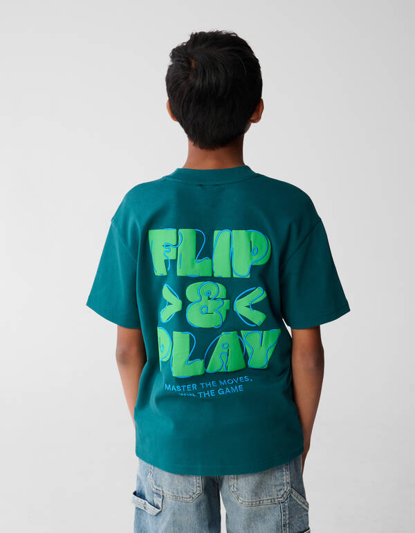 Play Artwork T-shirt Dunkelgrün SHOEBY BOYS