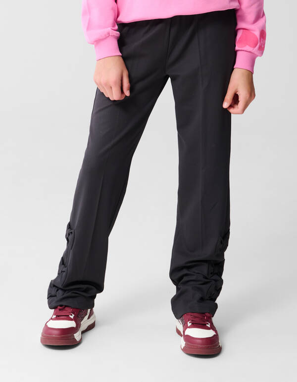 Sportliche Bogenhose mit weitem Bein Dunkelgrau SHOEBY GIRLS