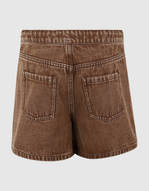 Heart Denim Skort Braun SHOEBY GIRLS
