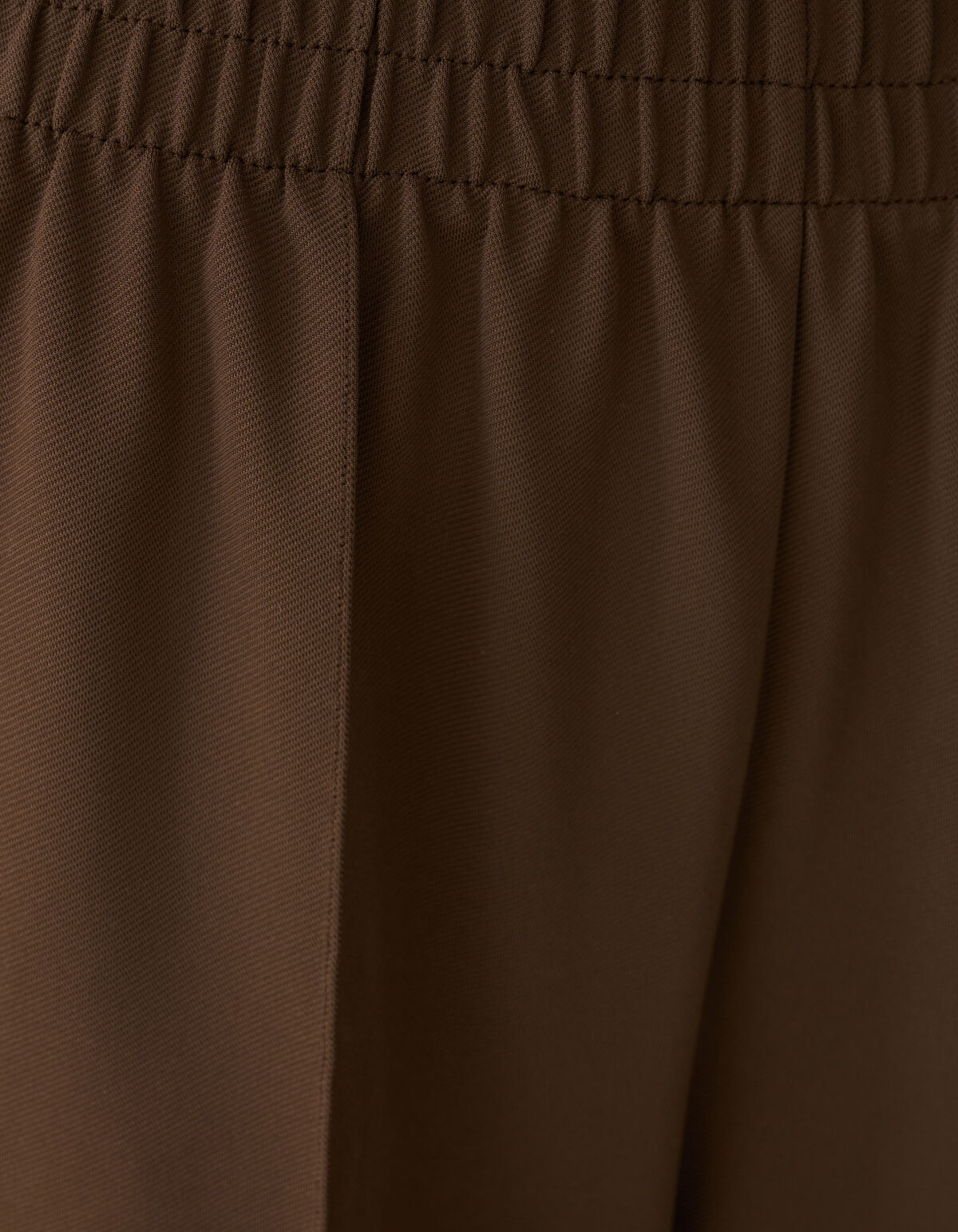 Braune Basic-Hose mit weitem Bein SHOEBY WOMEN
