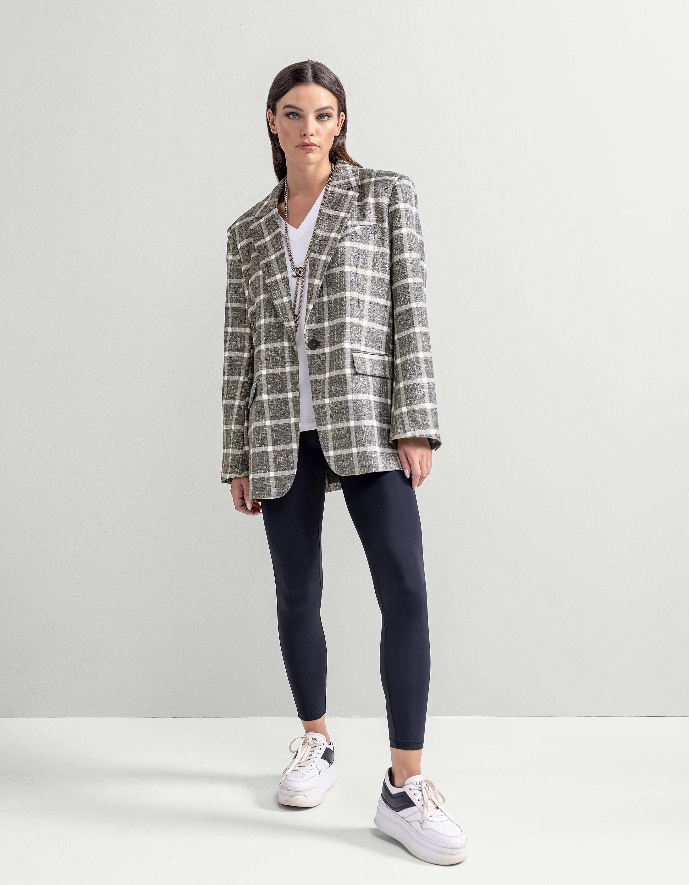 Karierter Blazer Grau von Mieke SHOEBY WOMEN