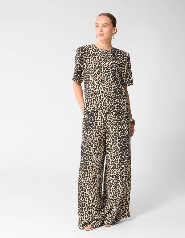 Leopard Twist Top Braun SHOEBY WOMEN