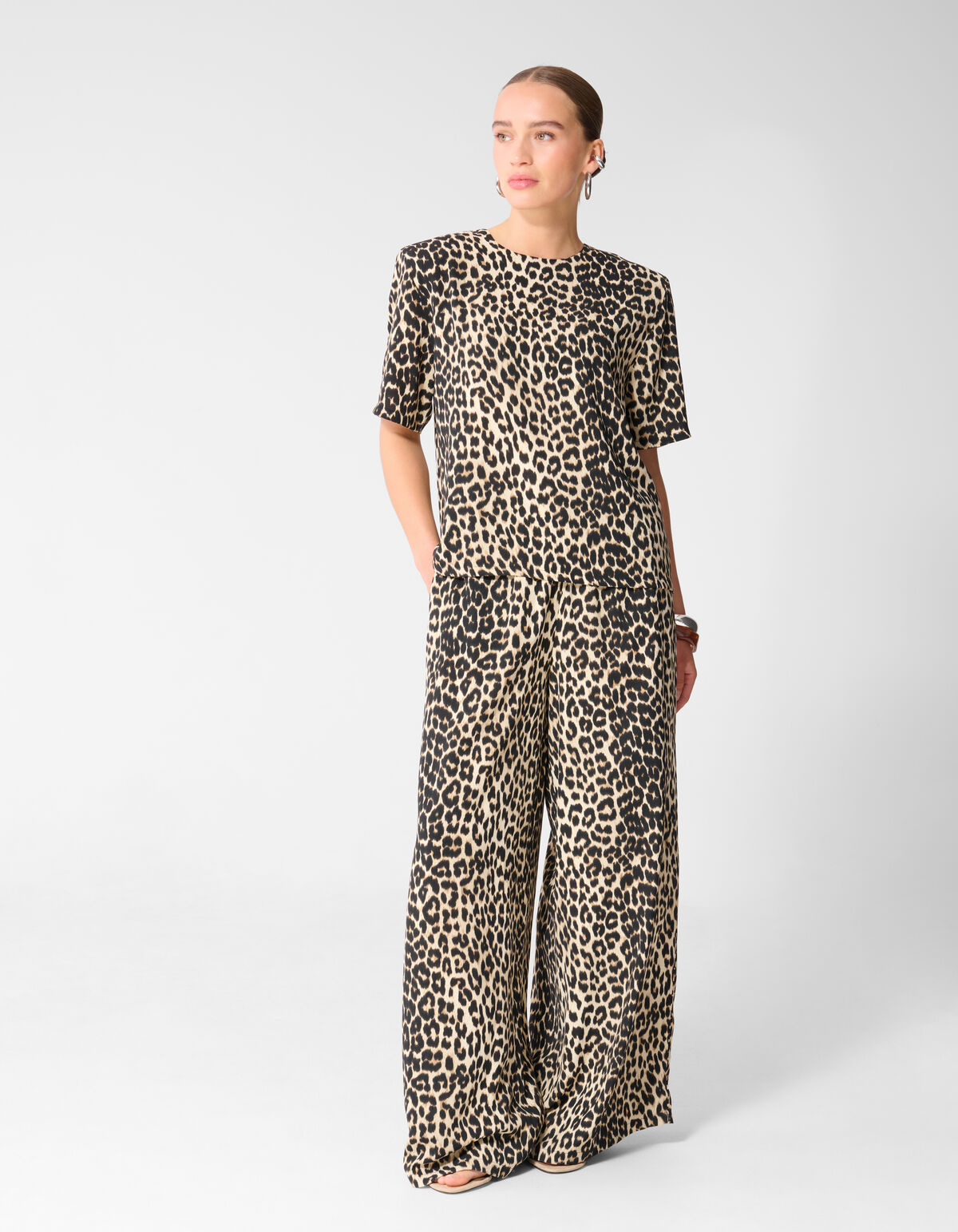 Leopard Twist Top Braun SHOEBY WOMEN