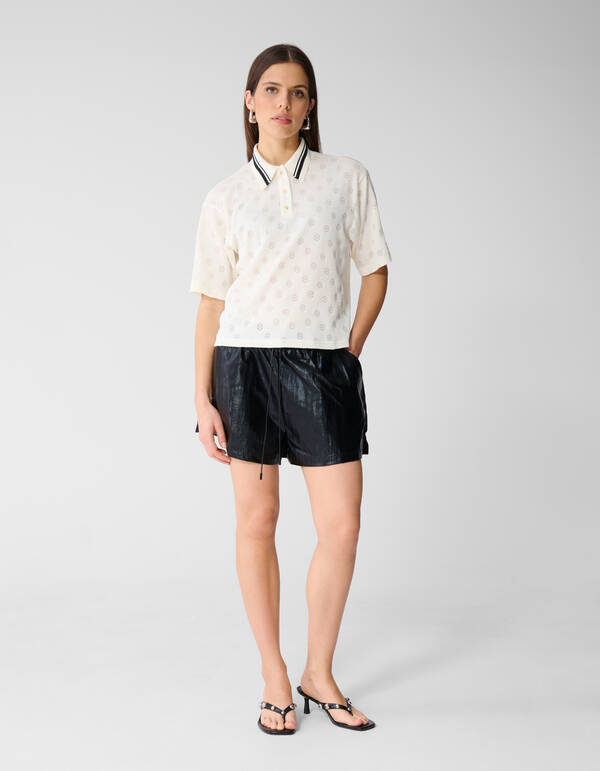 Flower Polo Gebrochenes Wei&szlig; SHOEBY WOMEN