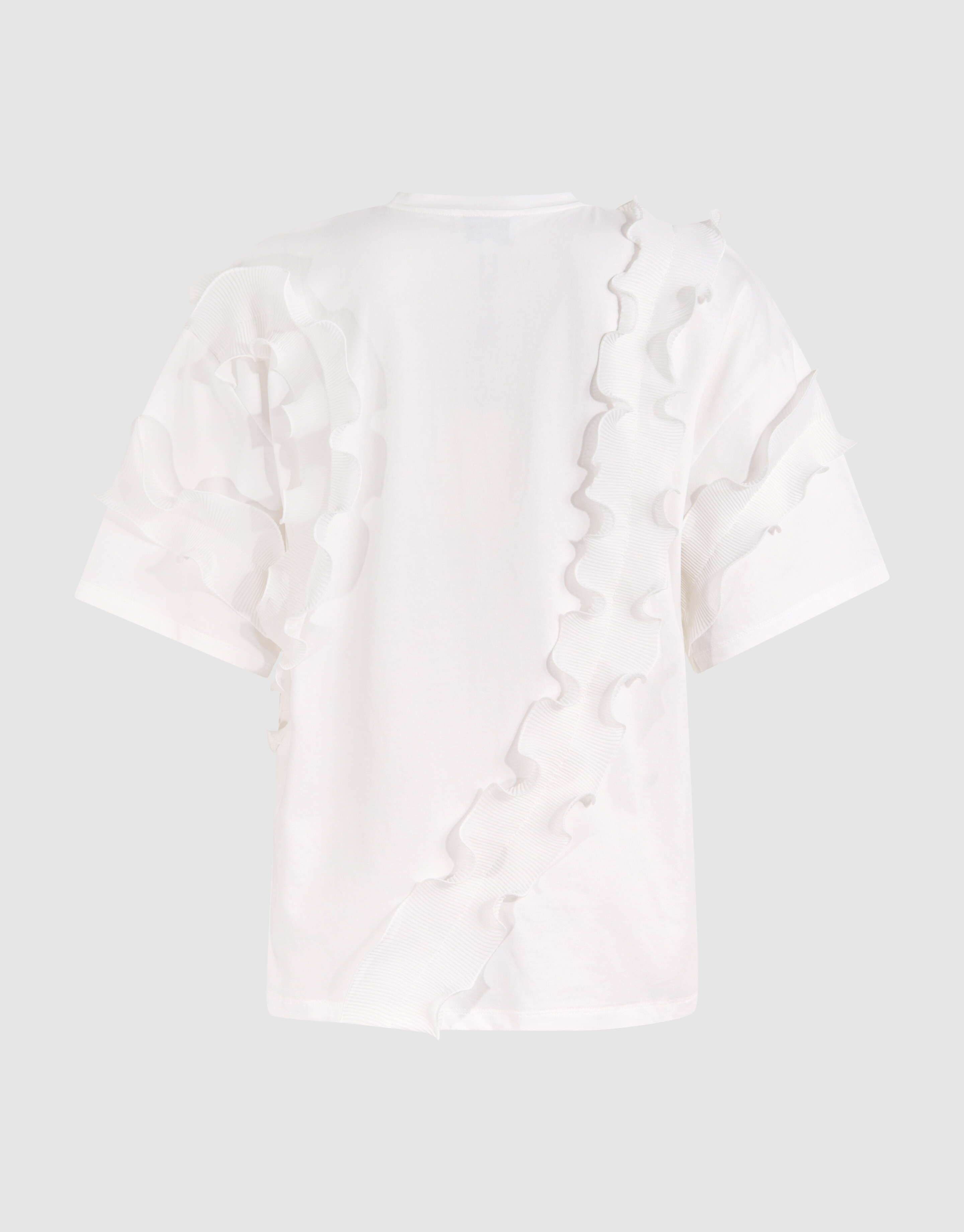 Rüschen-T-Shirt Weiß SHOEBY WOMEN