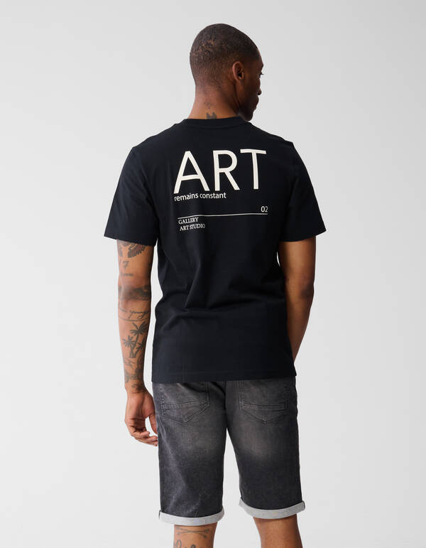 Artwork T-shirt Schwarz SHOEBY MEN