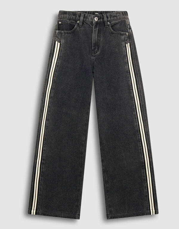 Sportliche Ultra Baggy Fit Jeans Dunkelgrau SHOEBY BOYS