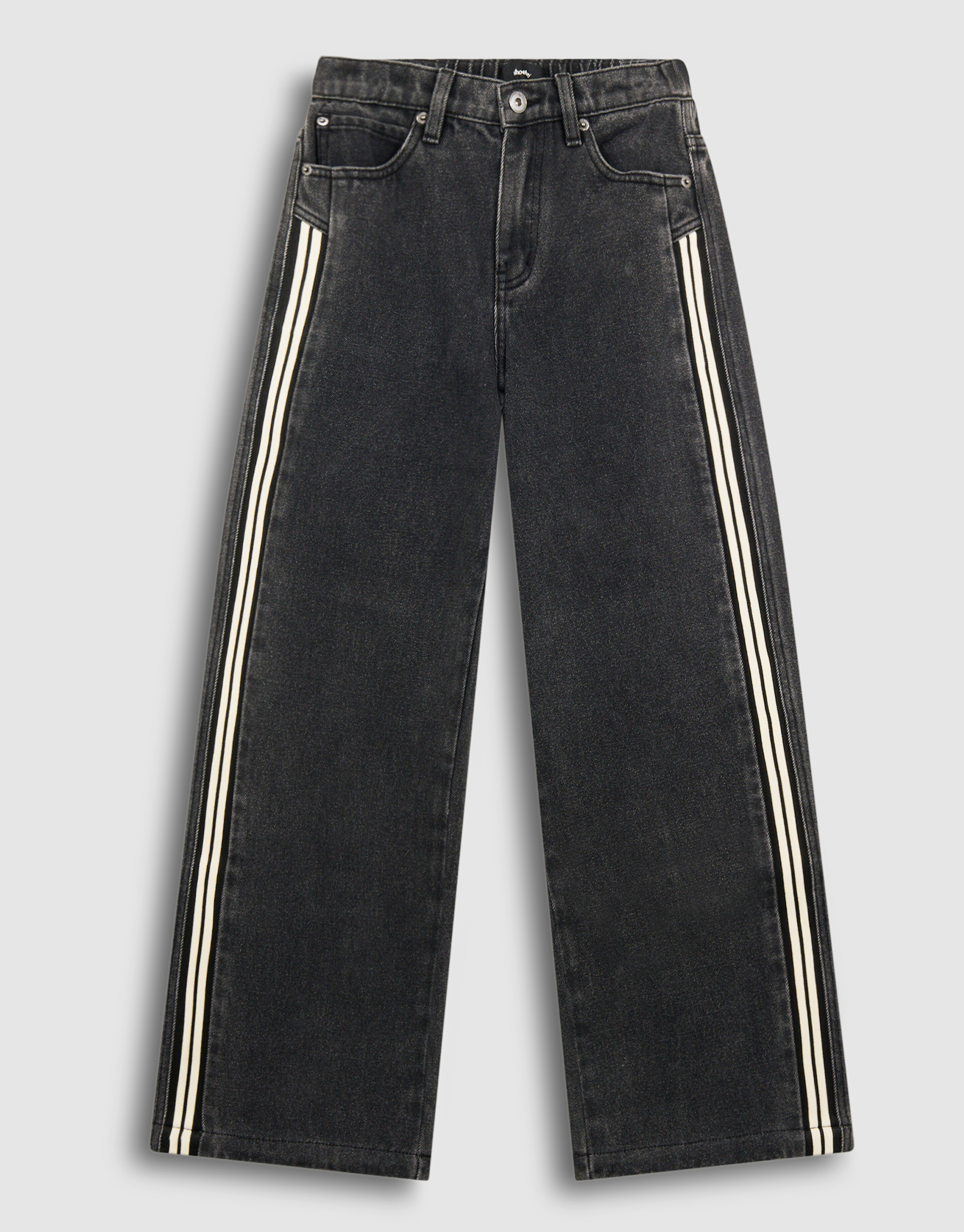 Sportliche Ultra Baggy Fit Jeans Dunkelgrau SHOEBY BOYS