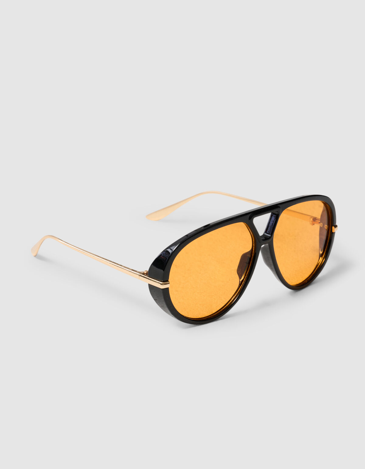 Große Aviator-Sonnenbrille Schwarz SHOEBY ACCESSOIRES