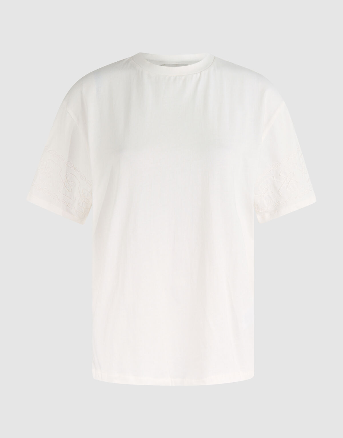 Cord-Stickerei T-Shirt Off White von Fred SHOEBY WOMEN