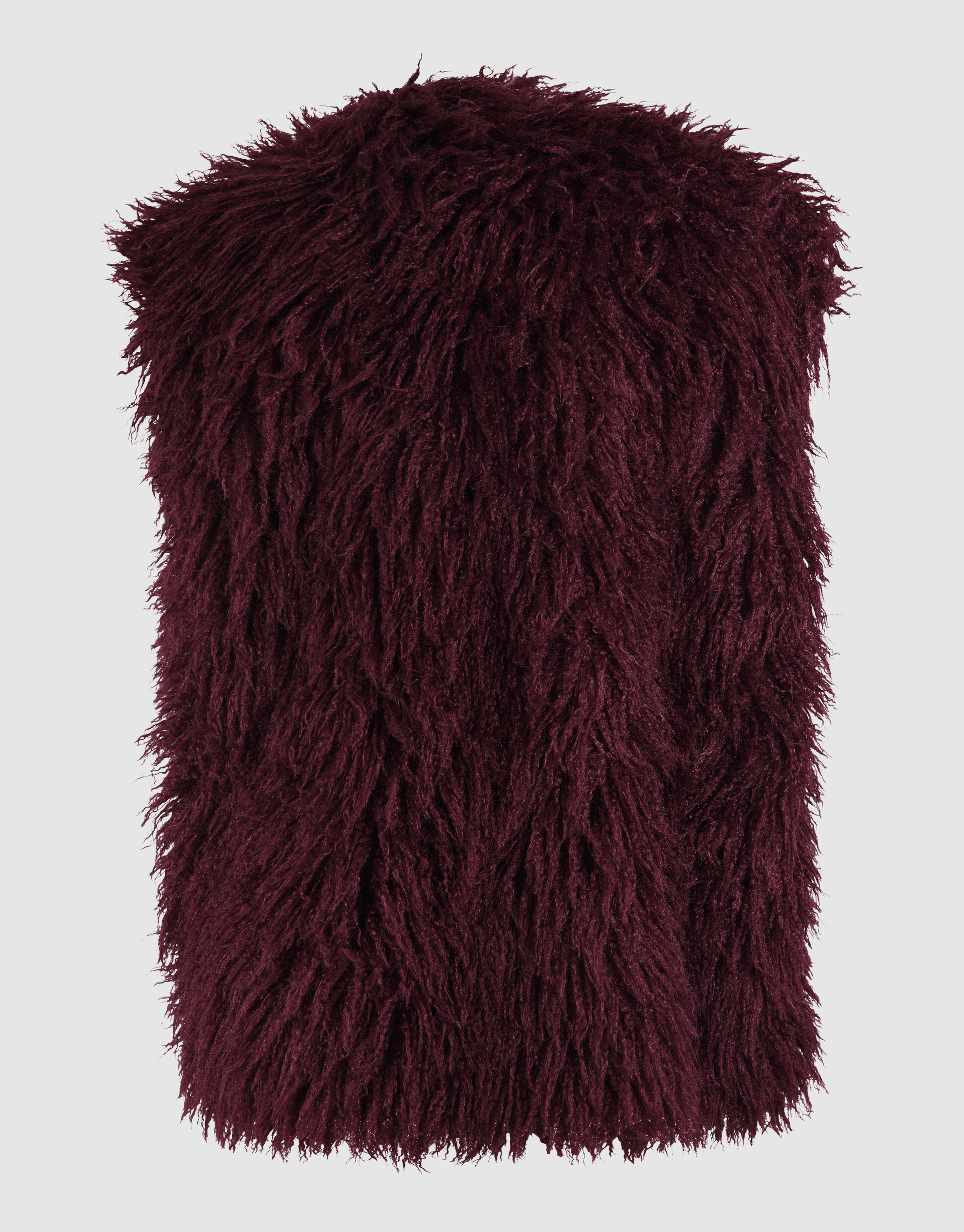 Oversize Teddyweste Dunkelrot SHOEBY WOMEN
