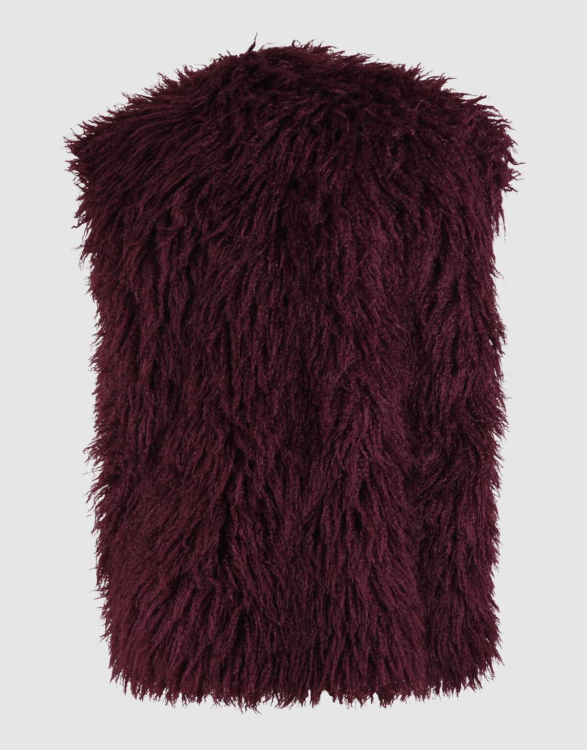 Oversize Teddyweste Dunkelrot SHOEBY WOMEN
