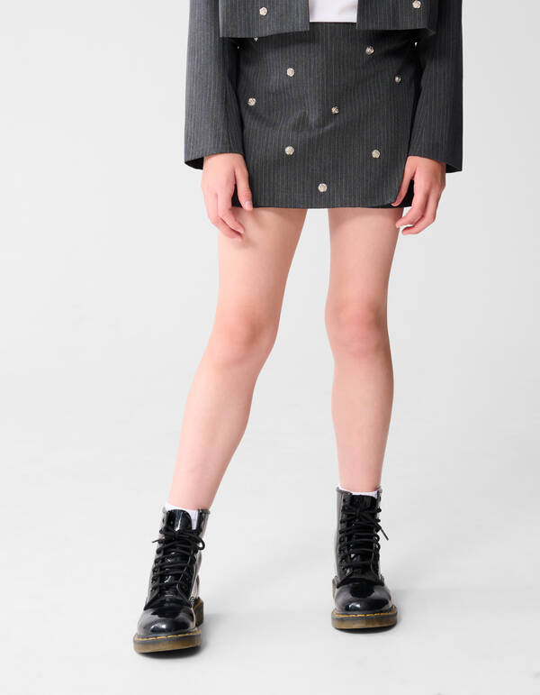 Studs Skort Dunkelgrau SHOEBY GIRLS