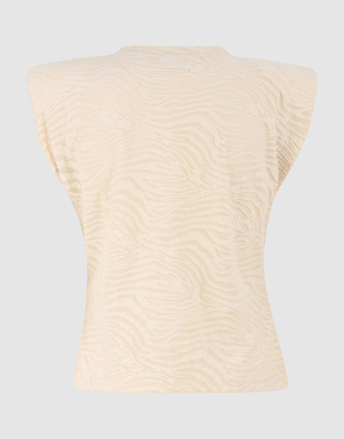 Zebra Organic Top Gebrochen Wei&szlig; SHOEBY WOMEN