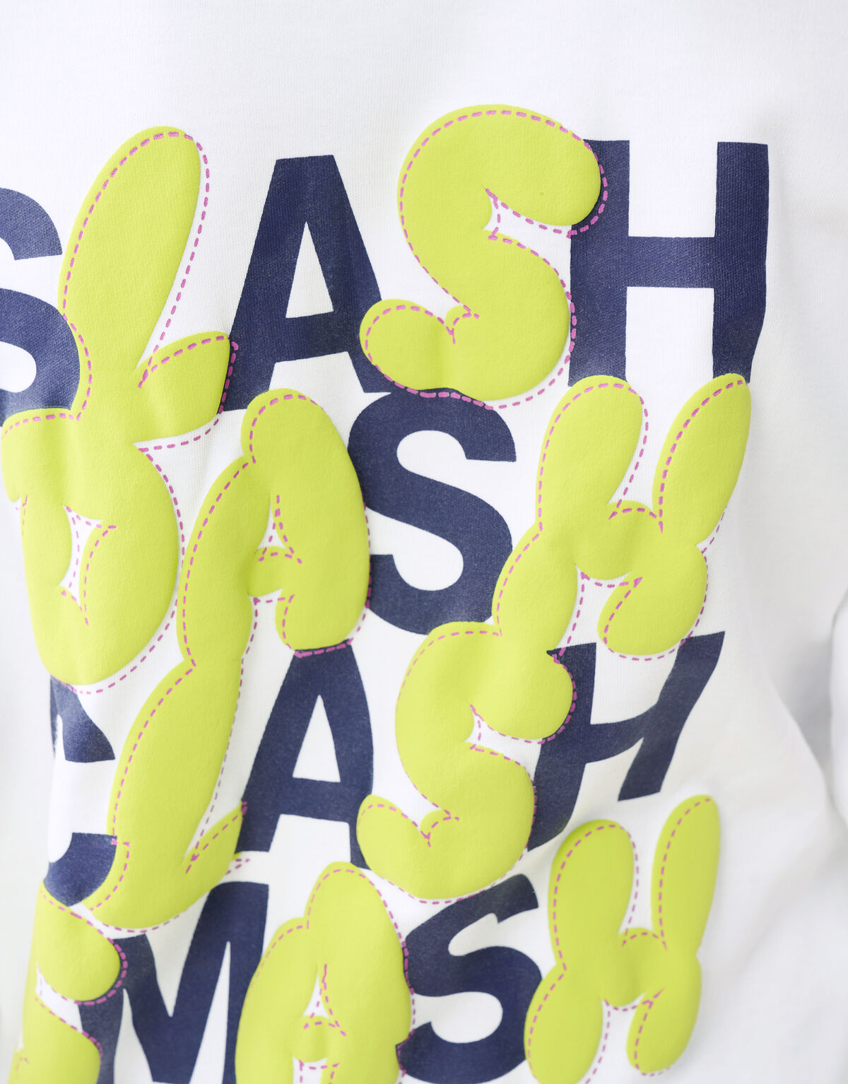 Text-Langarm-T-Shirt Wei&szlig; SHOEBY BOYS