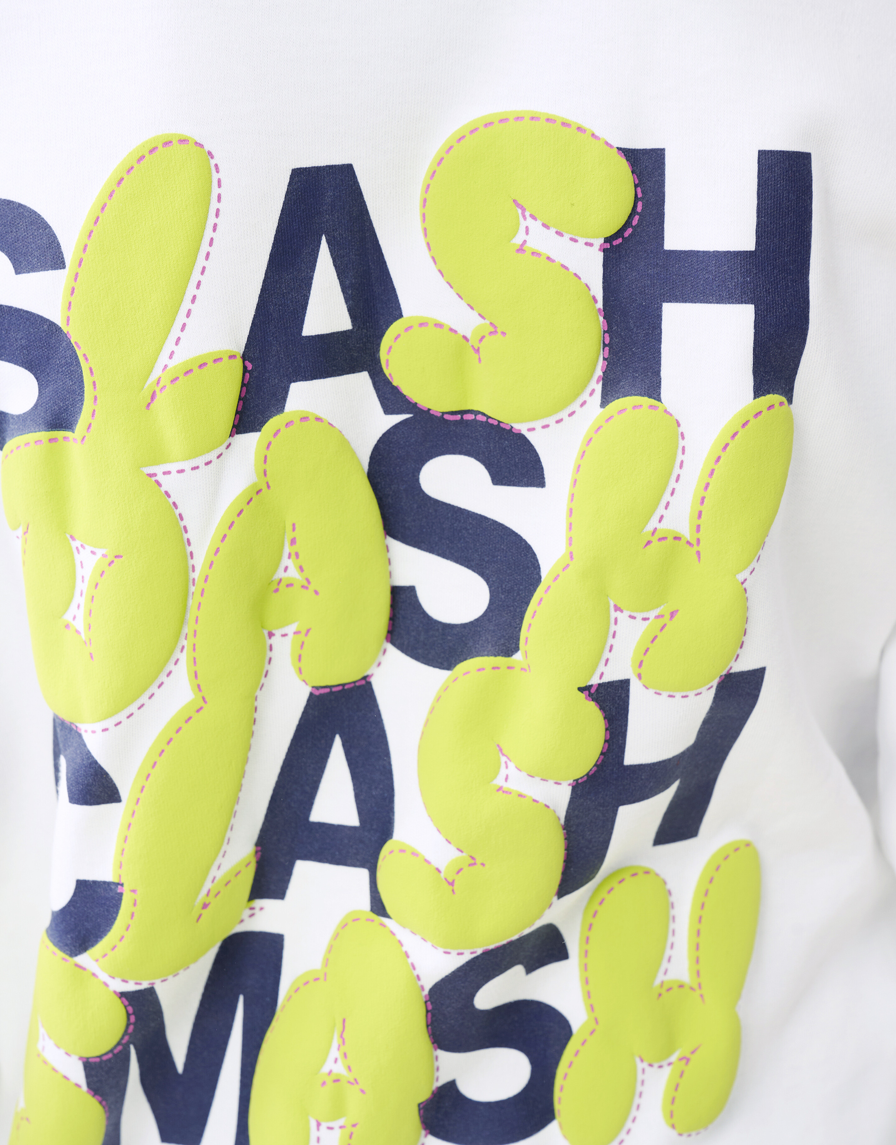 Text-Langarm-T-Shirt Wei&szlig; SHOEBY BOYS