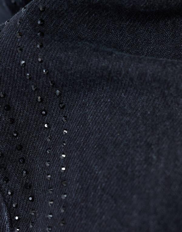 Jeans mit Strass-Finish in Schwarz SHOEBY GIRLS