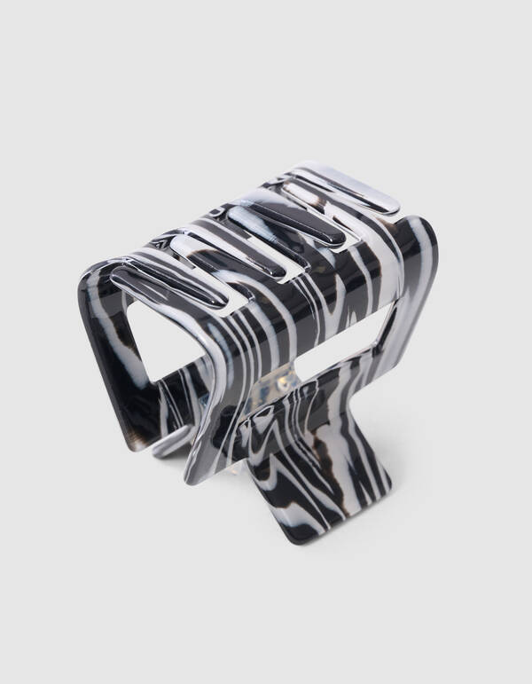 Haarspange Schwarz/Wei&szlig; SHOEBY ACCESSOIRES