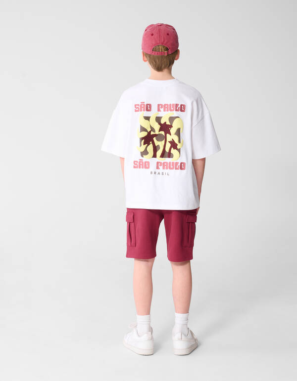 Sao Paolo Artwork T-Shirt Wei&szlig; SHOEBY BOYS