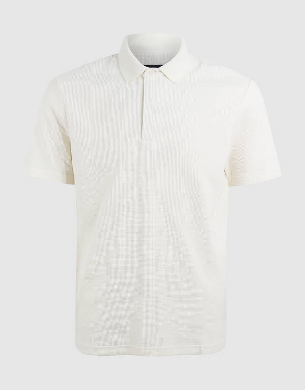 Struktur Jersey Polo Off White SHOEBY MEN