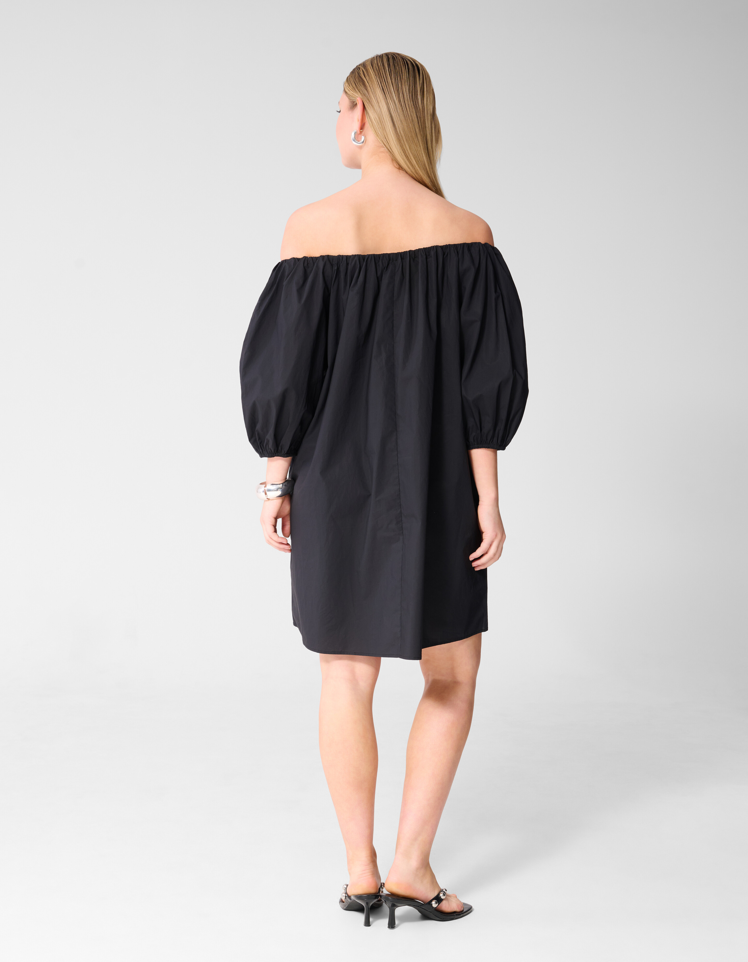 Schulterfreie Mini-Kleid Schwarz SHOEBY WOMEN