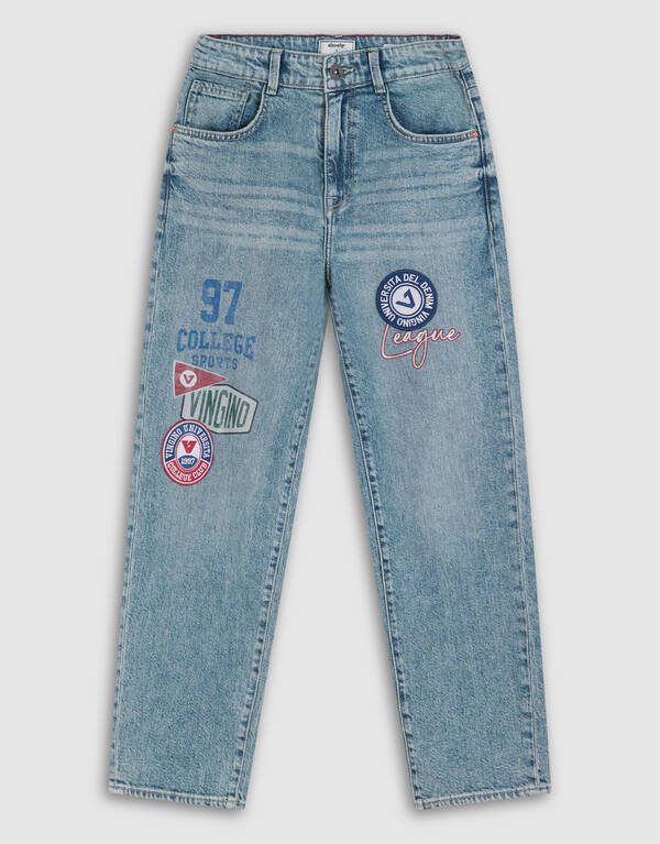 Embleem Relaxed Fit Jeans Blau SHOEBY BOYS