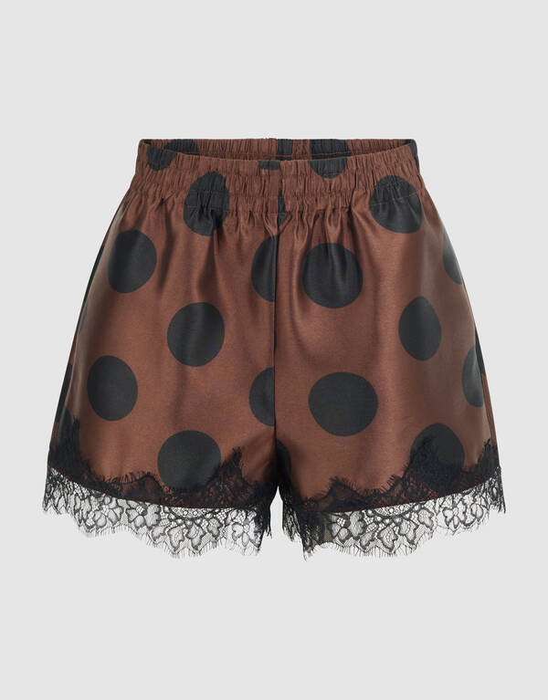 Kanten Polkadot Kurze Braun SHOEBY WOMEN