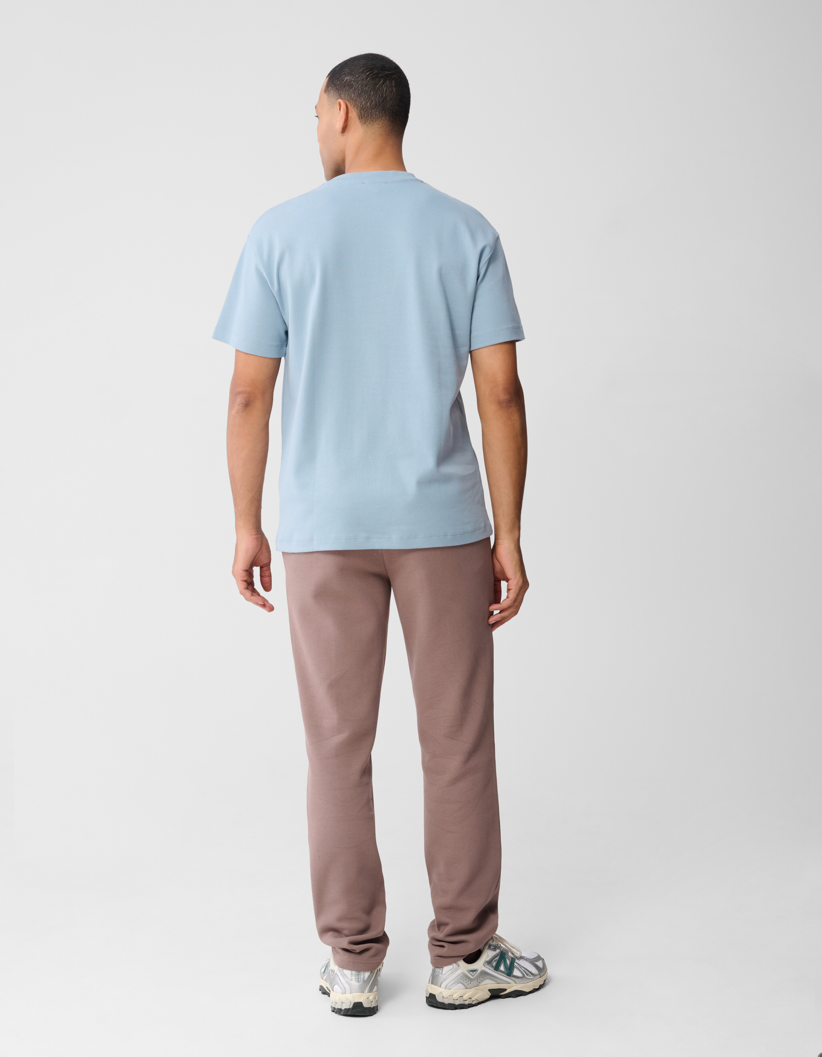 Besticktes T-Shirt Hellblau SHOEBY MEN