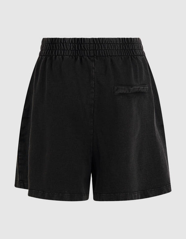 Gewaschene Sweat-Shorts Dunkelgrau SHOEBY WOMEN