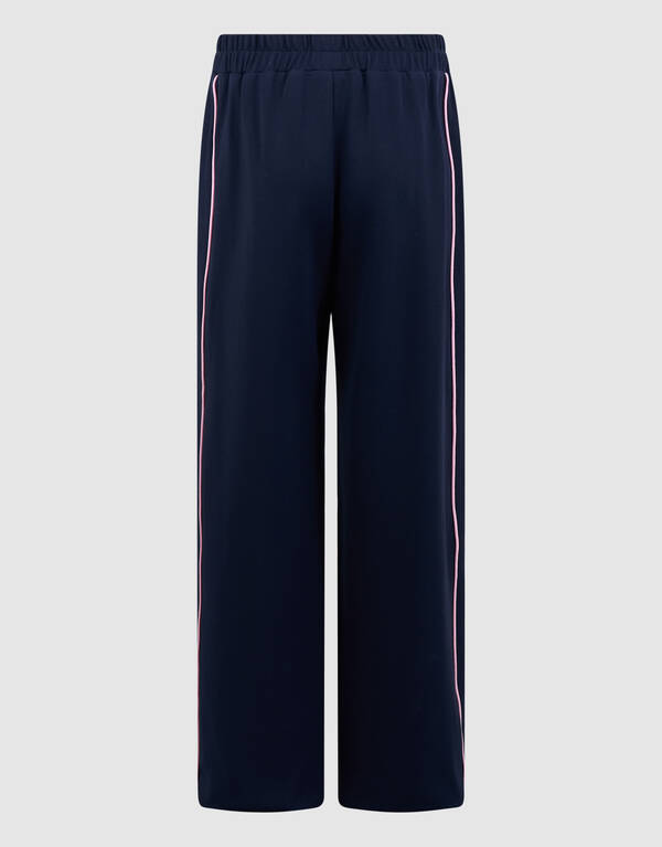 Sporty Piping Wide Leg Fit Hose Dunkelblau SHOEBY GIRLS