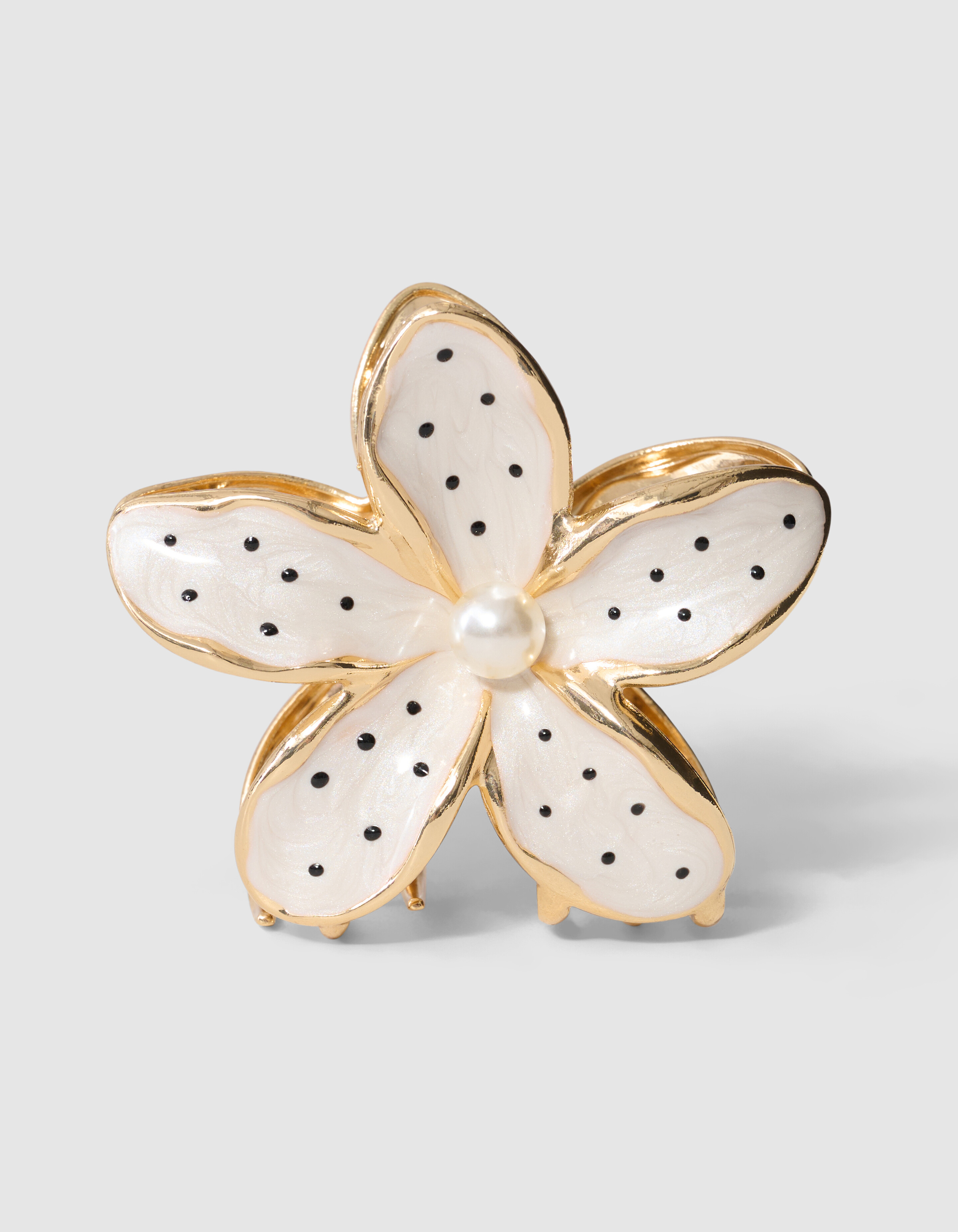 Polkadot Haarclip Gold SHOEBY ACCESSOIRES