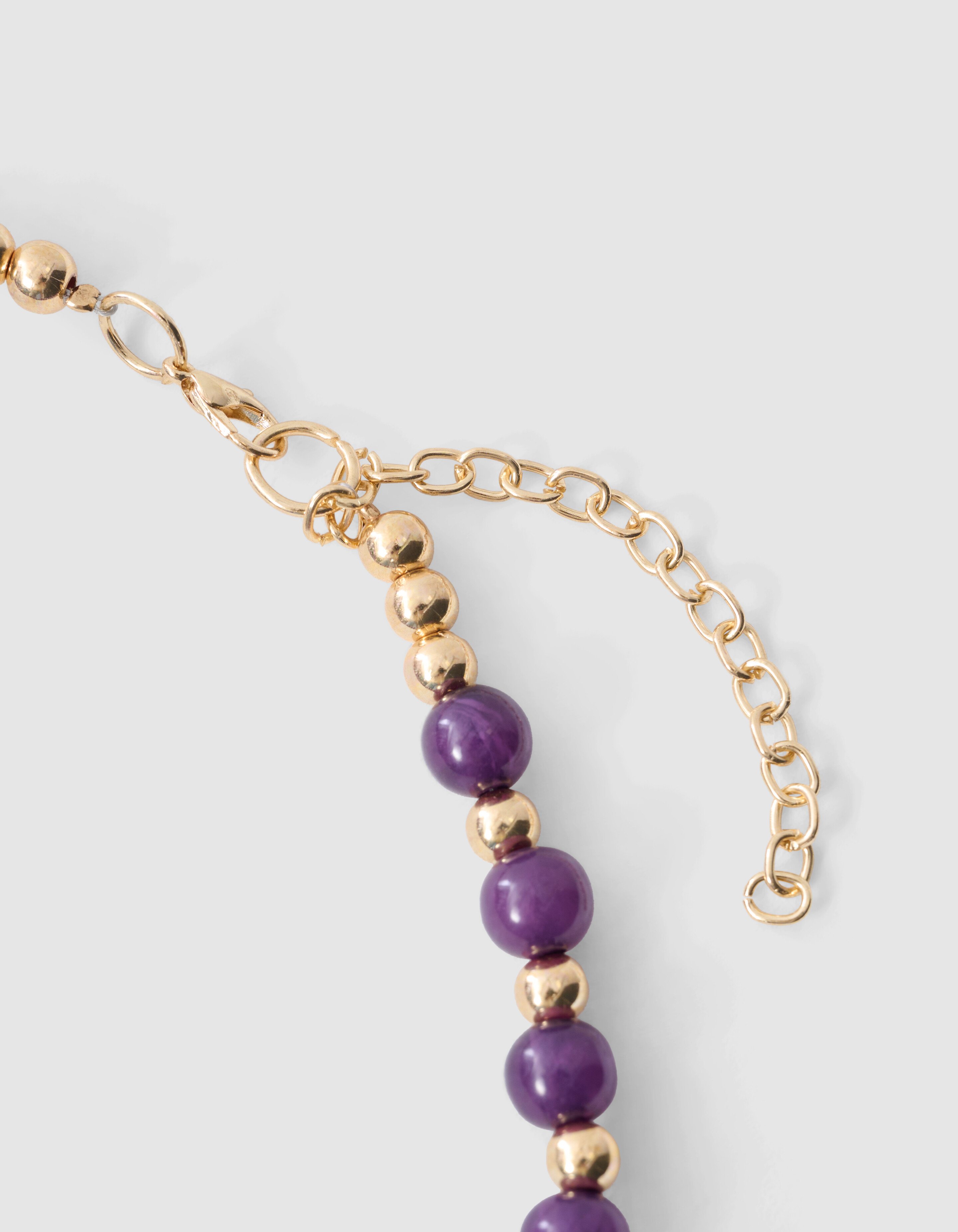 Perlenkette Dunkelviolett SHOEBY WOMEN