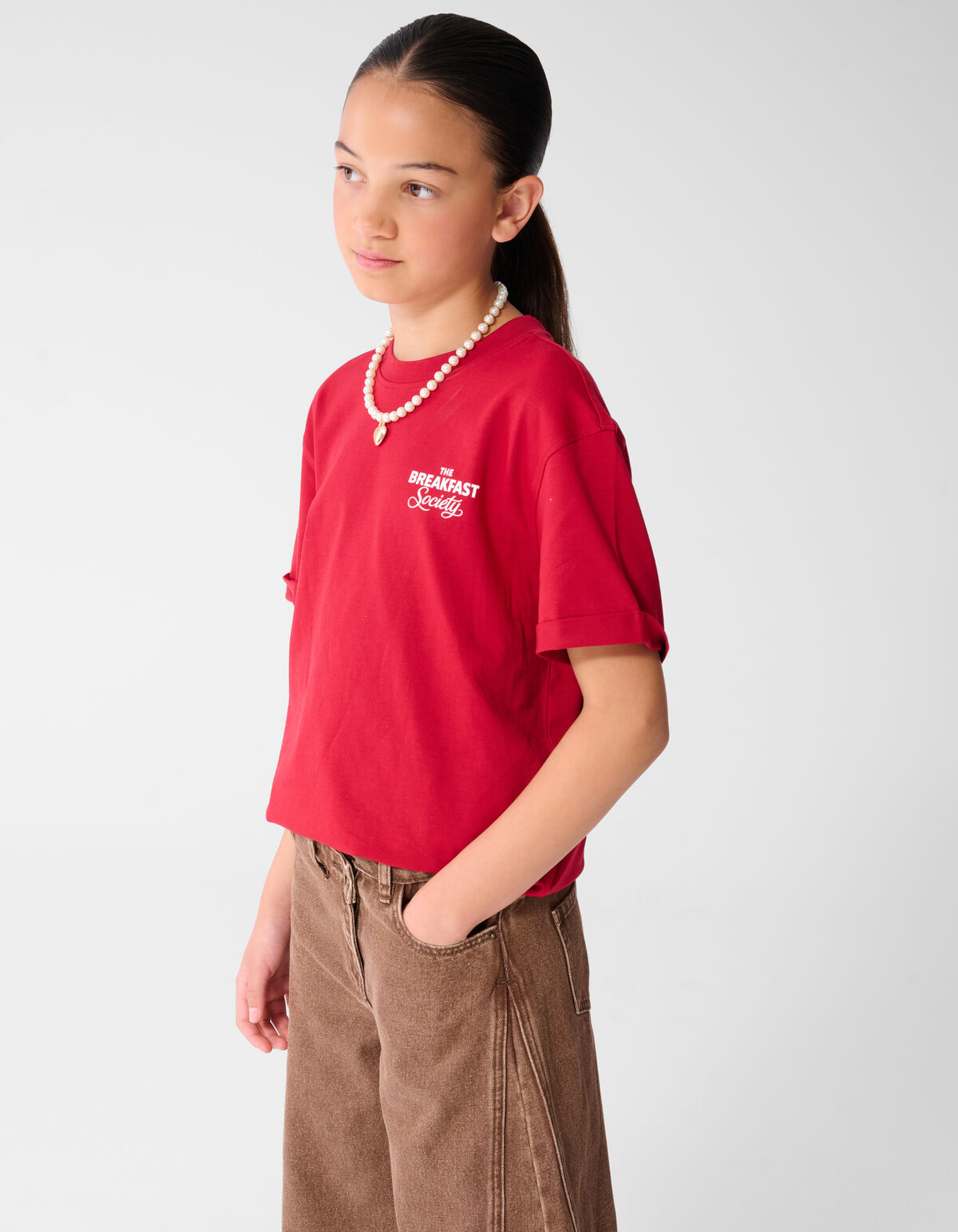 Pretzel Artwork T-shirt Rood SHOEBY GIRLS