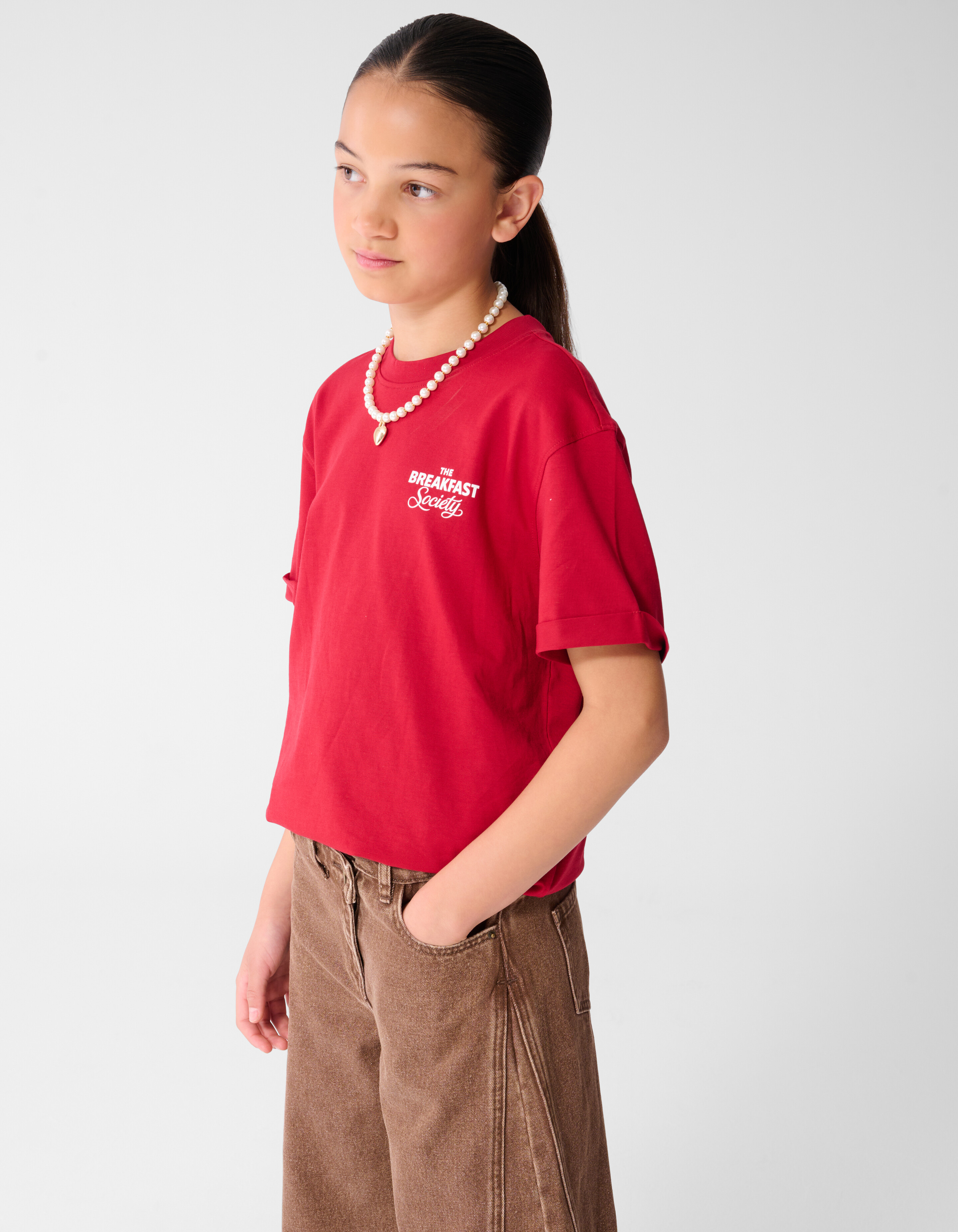 Pretzel Artwork T-shirt Rood SHOEBY GIRLS